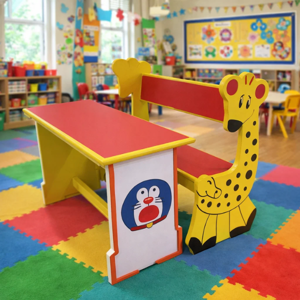 Kids Animal Theme Dual Desk (Giraffe Edition)
