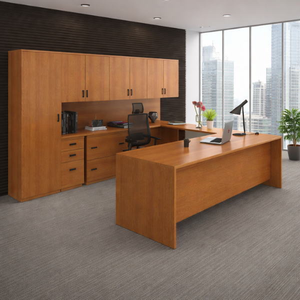 Executive Office Desk with Storage