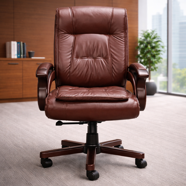 Executive Leather Office Chair - Image 3