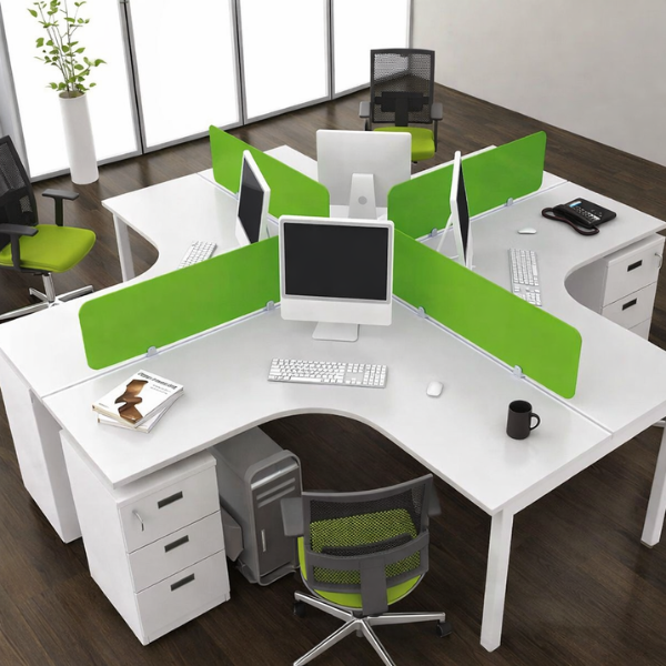 Four-Seater Modular Workstation Desk